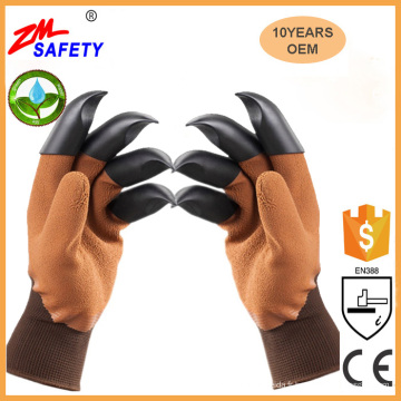 Gants de griffe de jardin de griffe d&#39;ABS de vente chaude